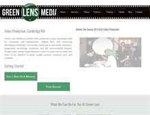 Tablet Screenshot of greenlensmedia.com